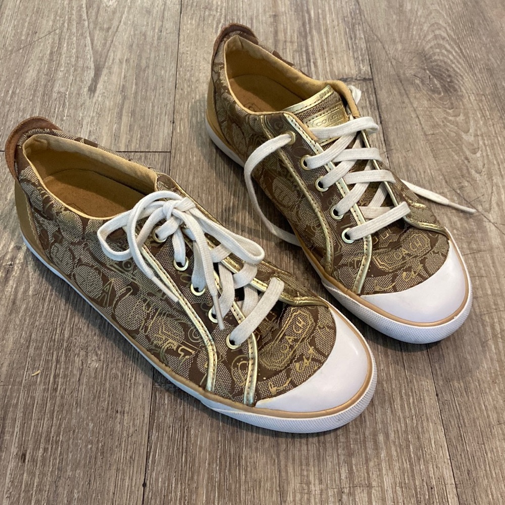 Coach low top sneakers.